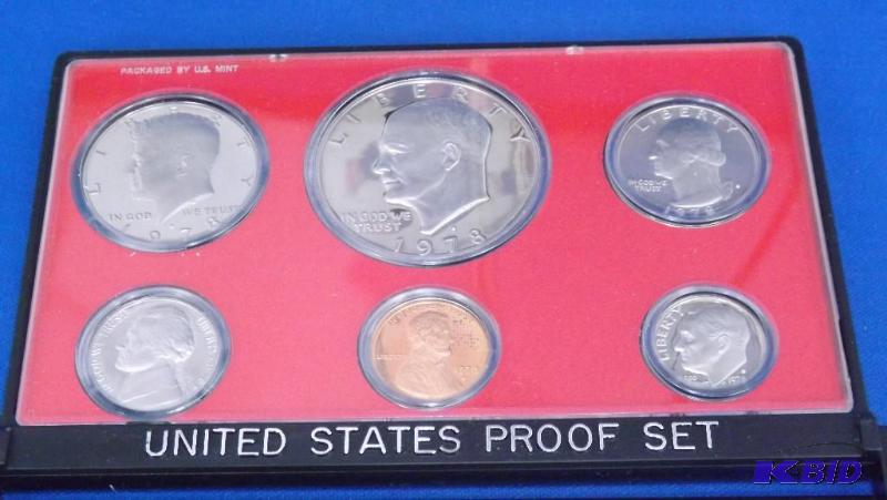 lot 254 image: 1978 S Proof Coin Set  ...