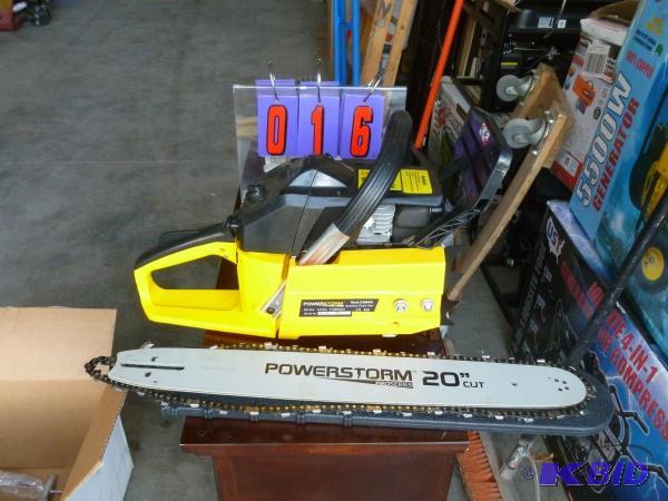 Powerstorm gas powered chainsaw. 20&quot bla...