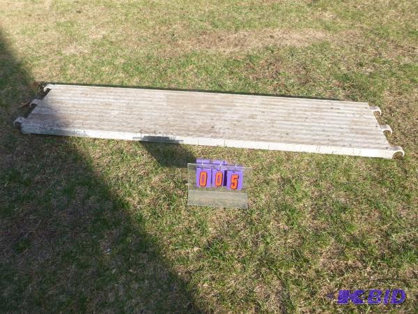 Aluminum scaffold plank. 19&quot wide x 81&q...