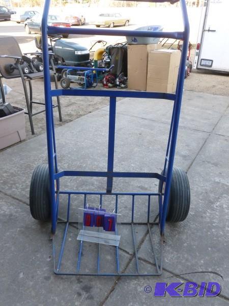Large 2 wheeled hand truck. 30&quot wide wit...