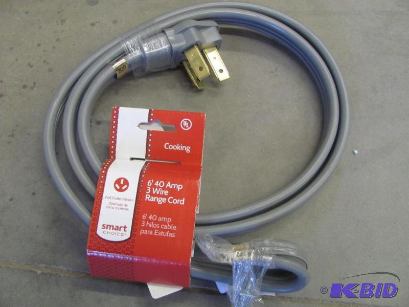 This NEW 6-Foot 40-Amp 3-Wire Range Cord reta...