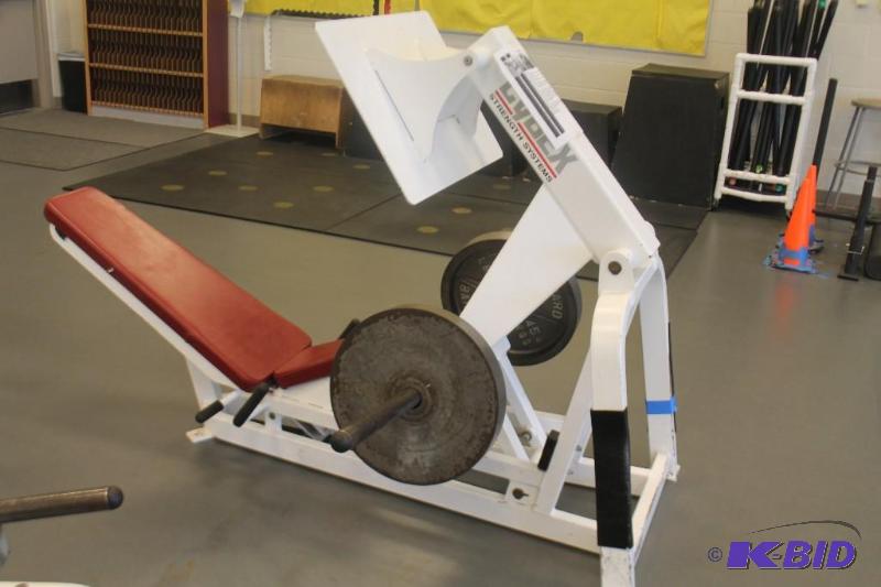 lot 15 image: Cybex Seated Squat Press - Plates