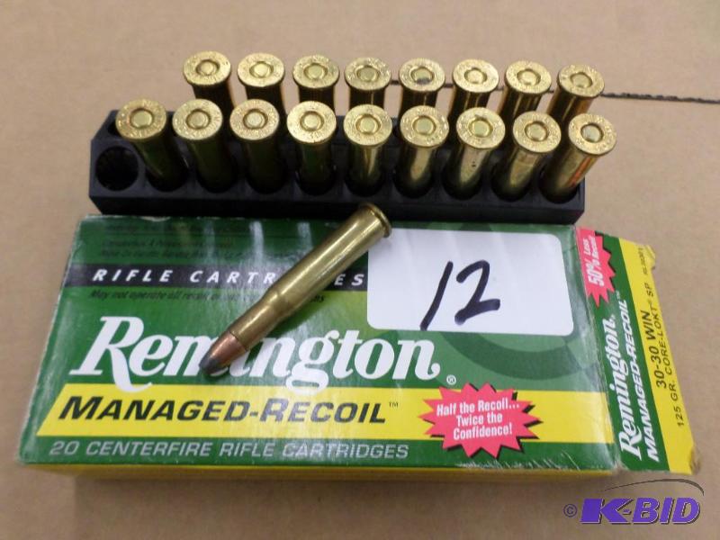 (20) Rounds Remington Managed Recoil 30-30 12...