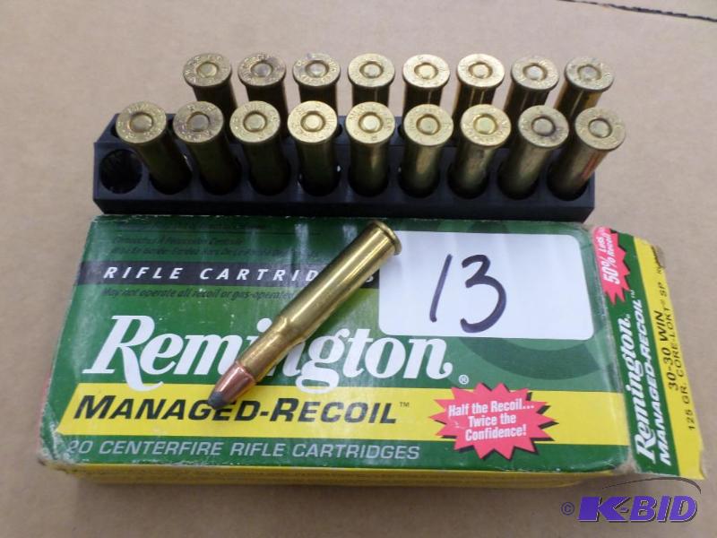 (20) Rounds Remington Managed Recoil 30-30 12...
