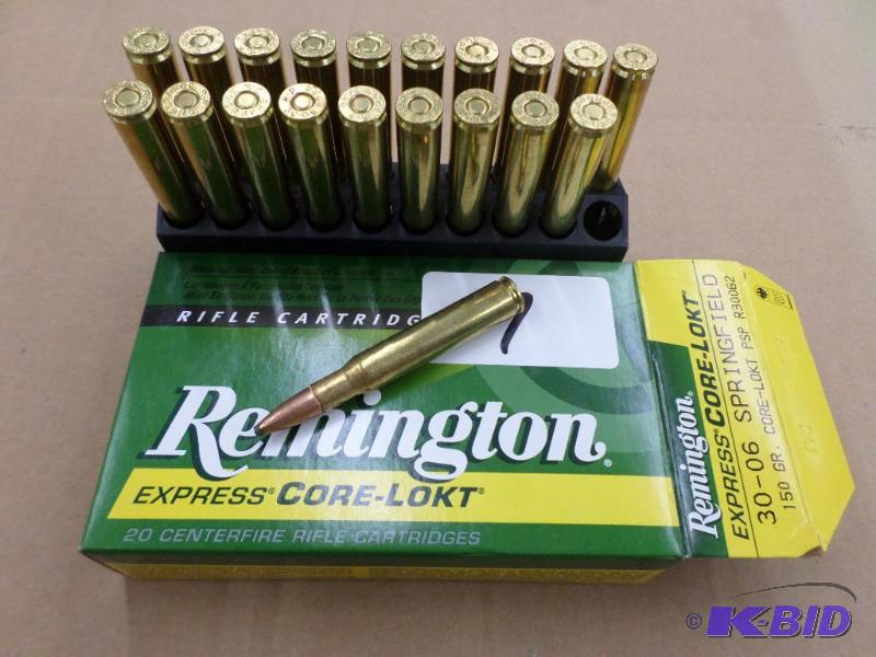 (20) Rounds Remington Core-Lokt 30-06 Springf...