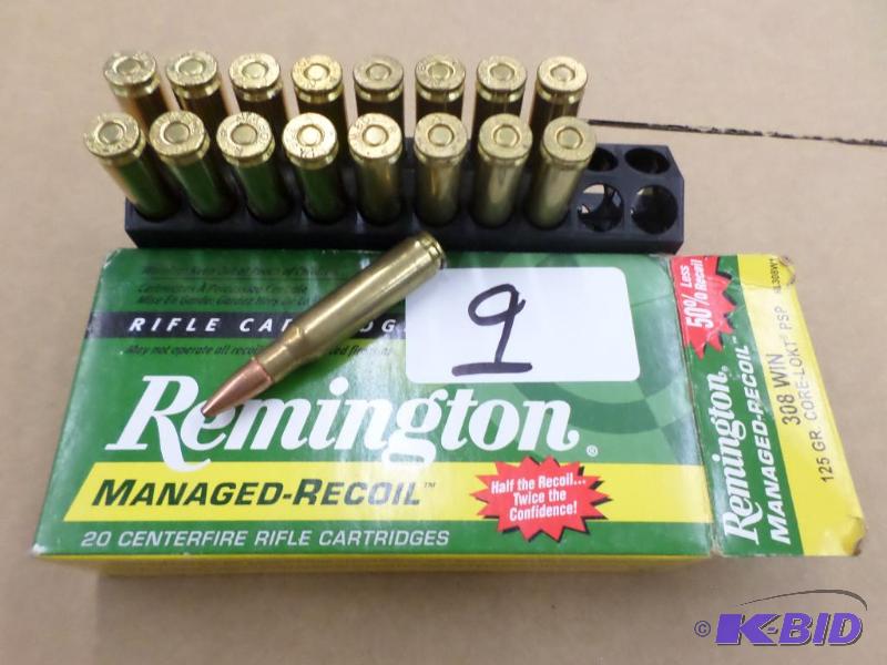 (20) Rounds Remington Managed Recoil .308-Win...