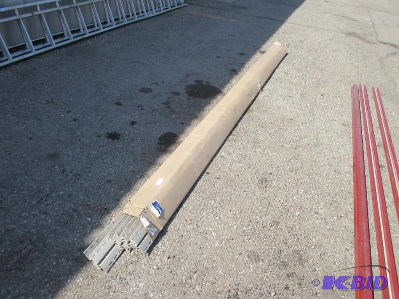 lot 105 image: Case of siding T strips...