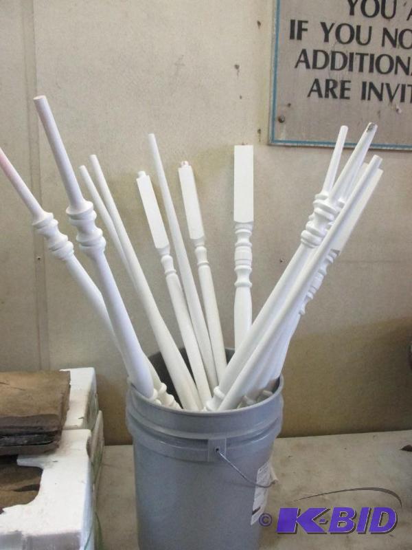lot 118 image: Pail of spindles...