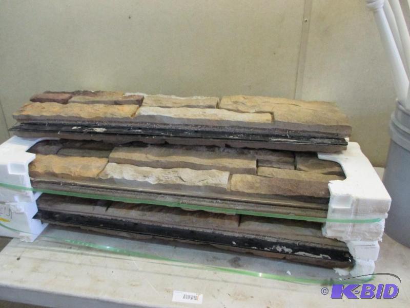 lot 119 image: 10 pieces of decorative stone plates...