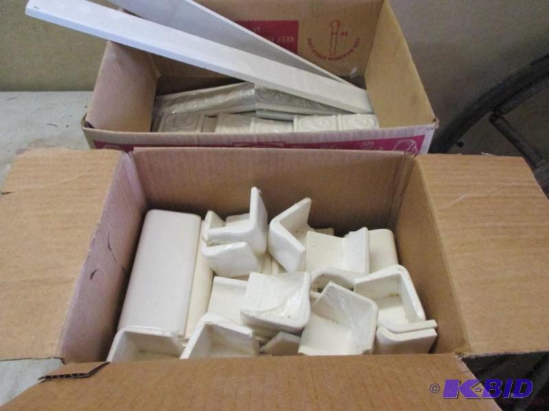 lot 137 image: 2 boxes of white decorative tile...