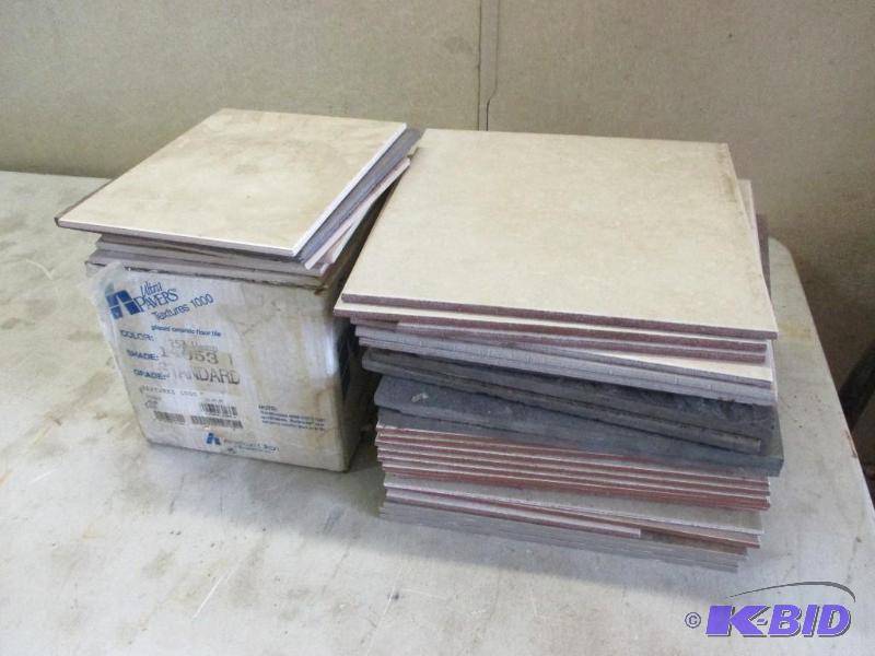 lot 139 image: 2 stacks of misc tile...