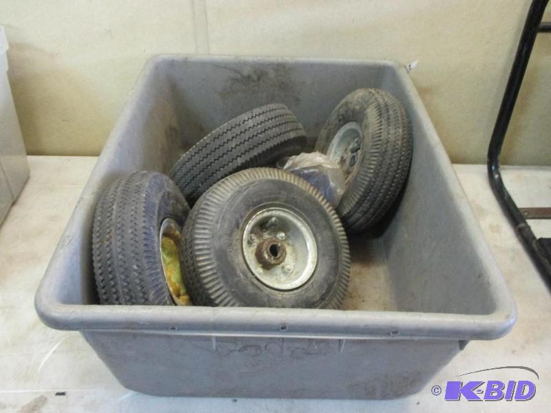 lot 38 image: tote with 4 cart wheels...