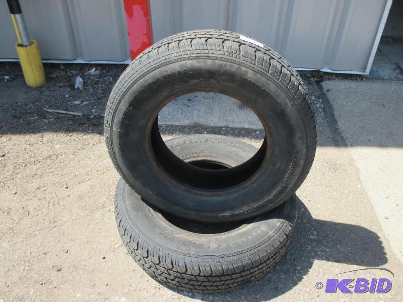 lot 72 image: 2 Cooper tires 19575R14, 8 32 tread...