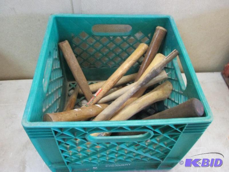 lot 78 image: tote of handles...