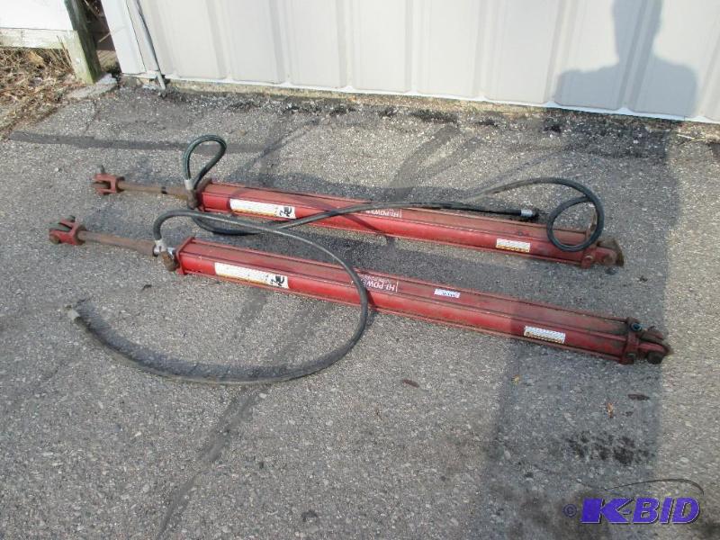 lot 8 image: 2 Hi Power cylinders, cylinder is 52" lo...