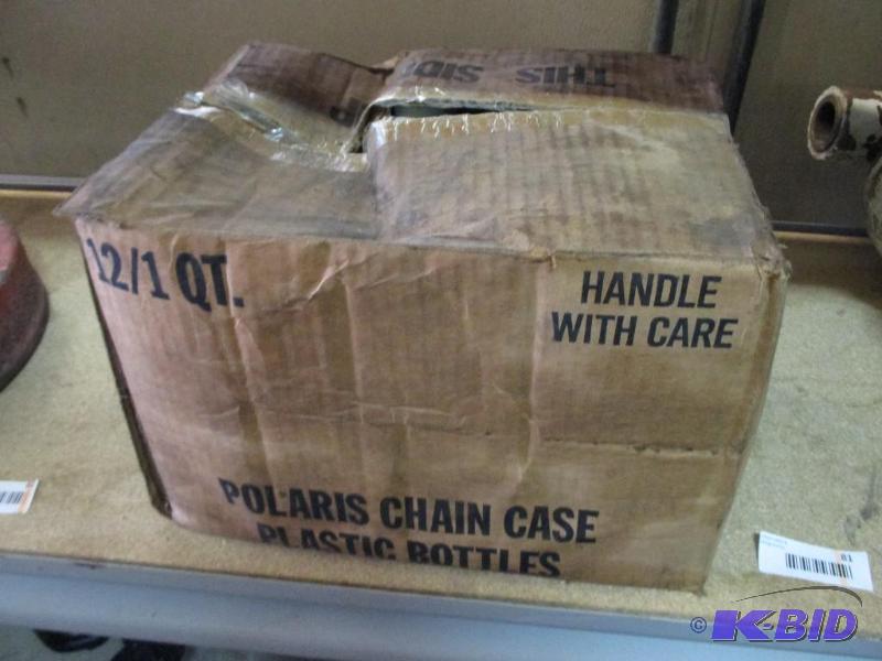 lot 81 image: Case of polaris crankcase oil...