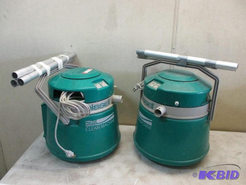 lot 93 image: 2 Bissell green machine vacs...