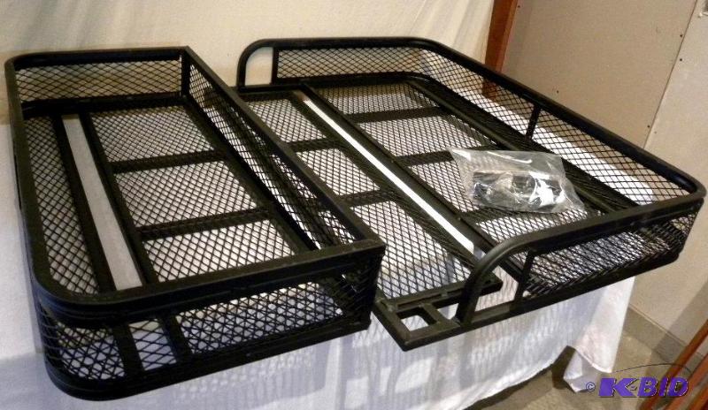 lot 10 image: ATV Front and Rear Basket Set, universal fit,...