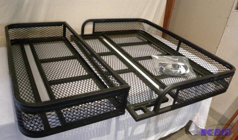 lot 11 image: ATV Front and Rear Basket Set, universal fit,...