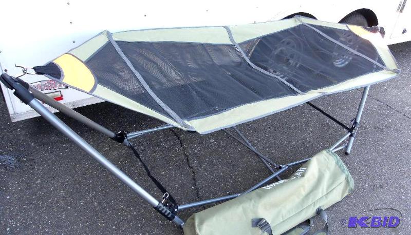 lot 46 image: Portable Folding Hammock, foldable, steel fra...