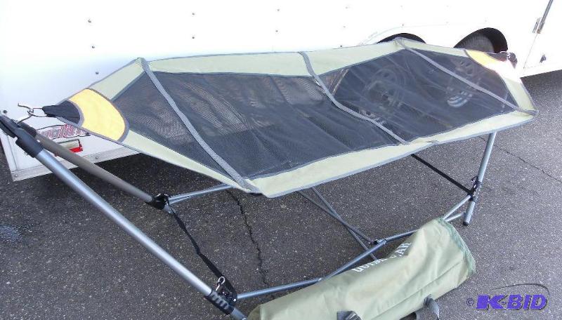 lot 47 image: Portable Folding Hammock, foldable, steel fra...