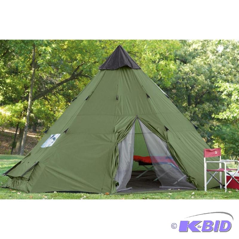 lot 57 image: 18 x 18 Teepee Tent, 190 denier polyester sh...