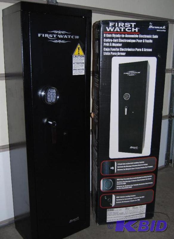 lot 76 image: Homak First Watch RTA Electronic 8 Gun Safe, ...
