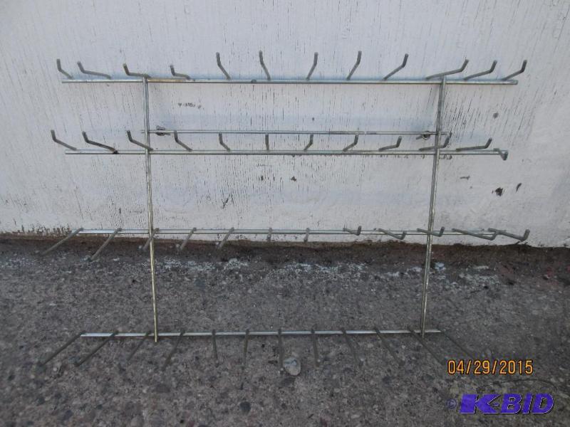 lot 225 image: Small 4-tier sales or storage rack. Great for...