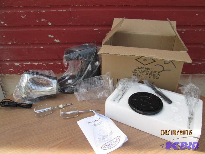 lot 23 image: Brand new handstand mixer instructions incud...