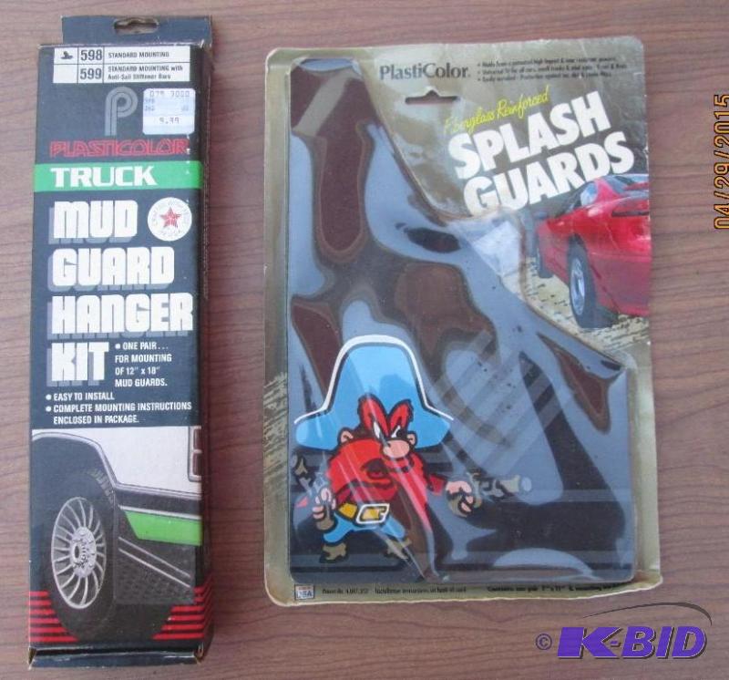 lot 231 image: Pair of Yosemite Sam mud flaps and brackets t...