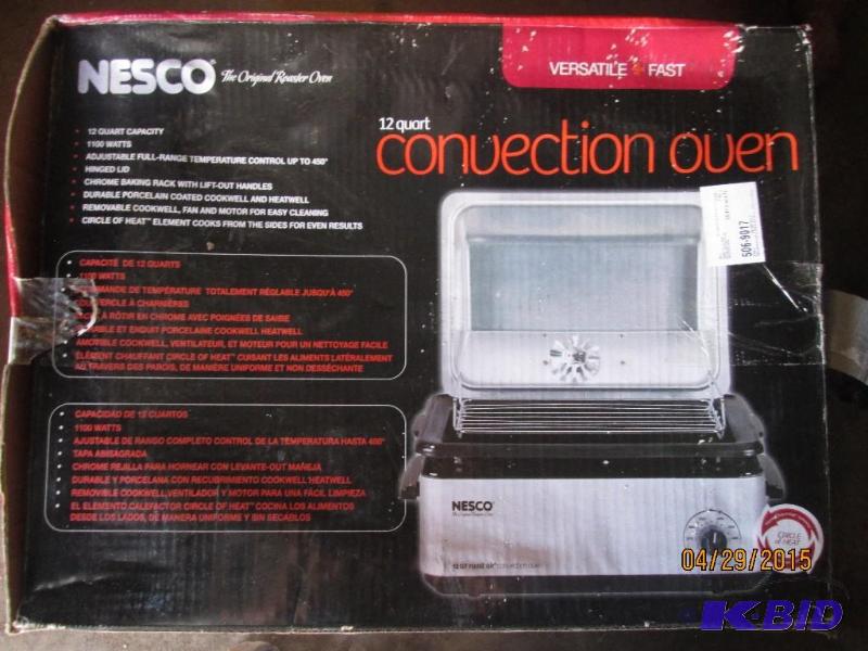 lot 232 image: Nesco 12 quart convection oven. New in opened...