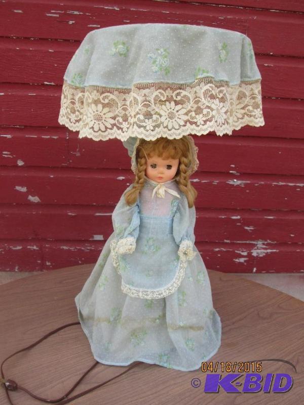 vintage doll lamp