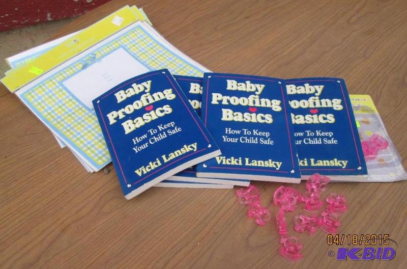 lot 60 image: lot of baby prooffing books, baby picture fra...