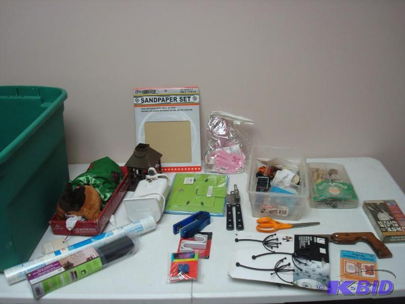 lot 103 image: Mixed Lot Of Items, Sand Paper, Can Opener, O...