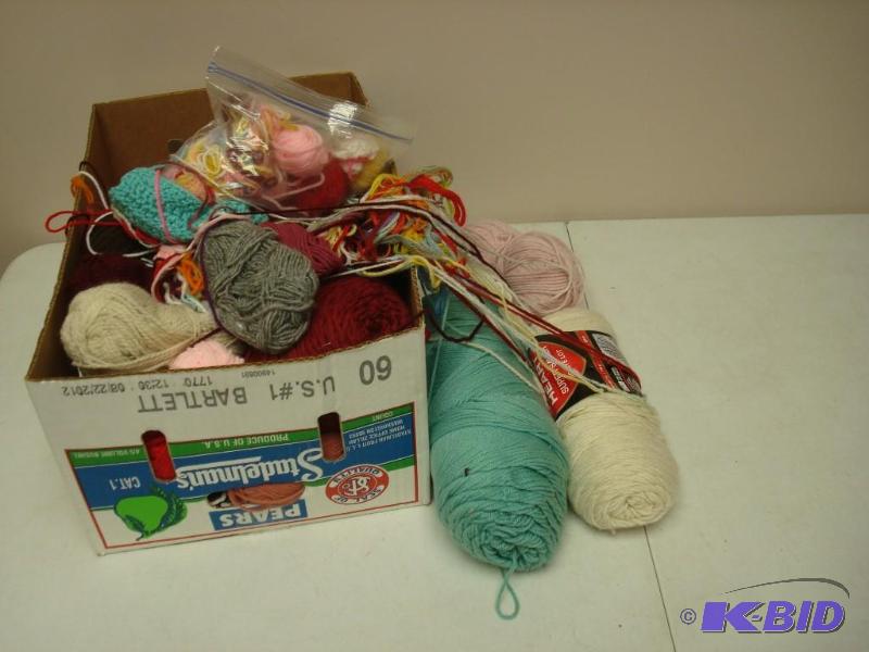 lot 110 image: Box Of Yarn...