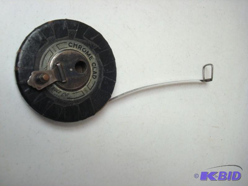 lot 12 image: Vintage Lufkin Rule co, Chrome Clad&nbspTape...