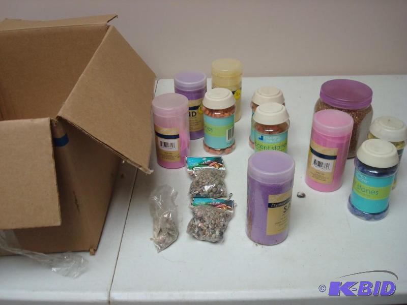 lot 132 image: Lot Of Craft Sand And Stones...