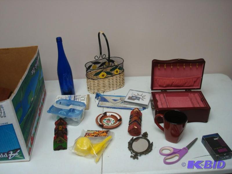 lot 133 image: Mixed Lot Of Items, Jewelry Box Shows Wear...