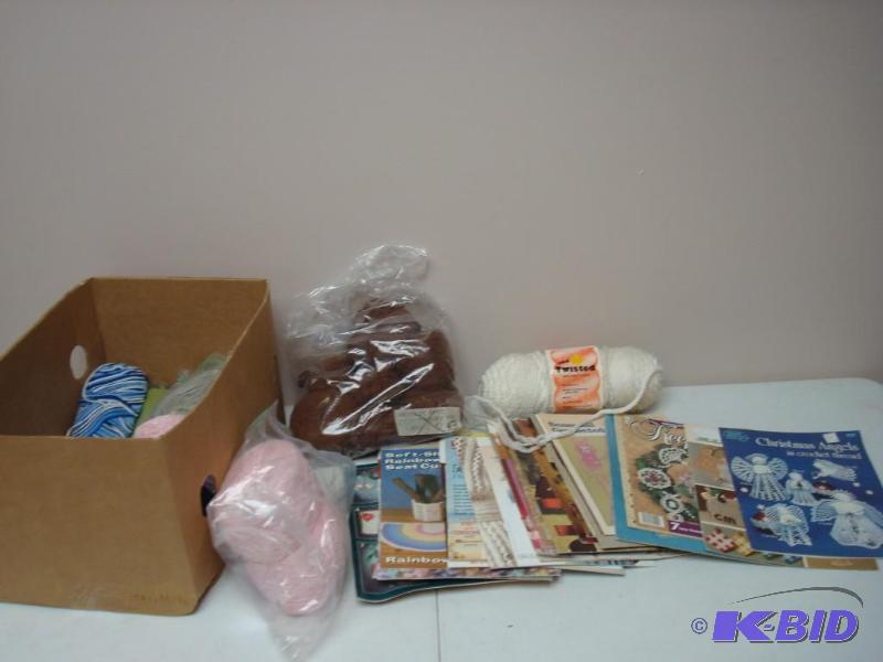 lot 137 image: Lot Of Crafting Books And Yarn...