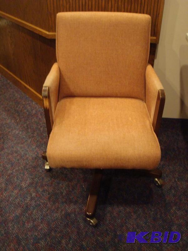 lot 25 image: Rolling Swivel Chair, Shows Wear...