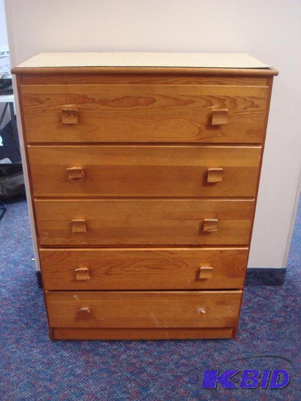 lot 27 image: Solid Wood Dresser, Used, Needs Some Rehab, M...