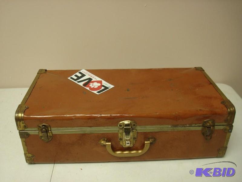 lot 31 image: Vintage Metal Case, Shows Lots Of Wear...