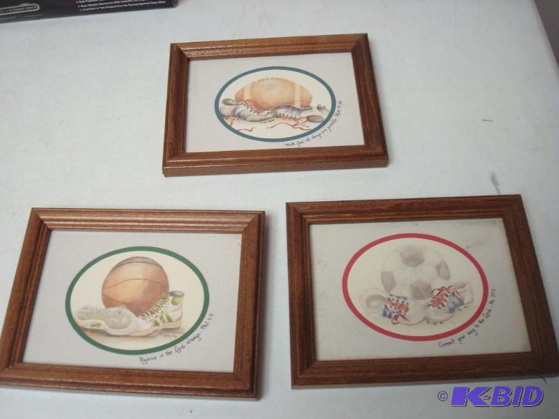 lot 35 image: Set Of Bible Phrase Sports Pictures...