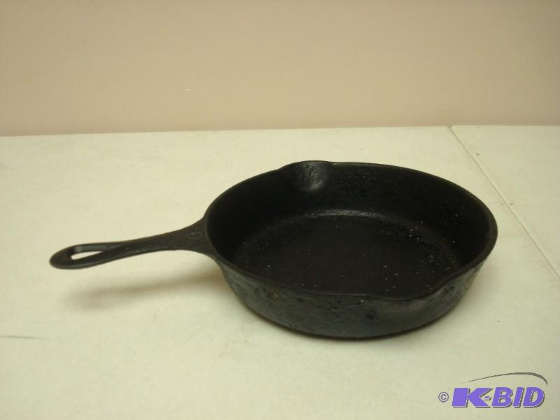 lot 50 image: Cast Iron Pan, Used, Shows Lots Of Wear...