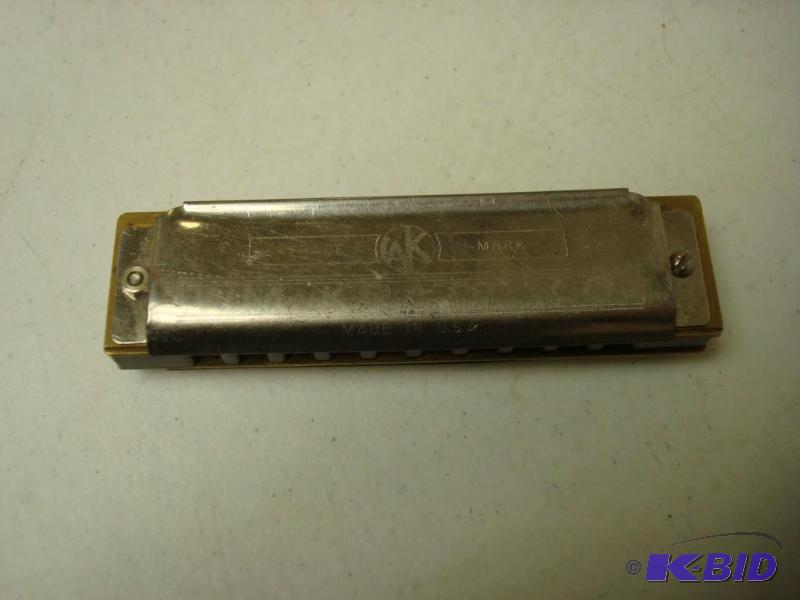 lot 76 image: Brass Band Harmonica, Some Wear...