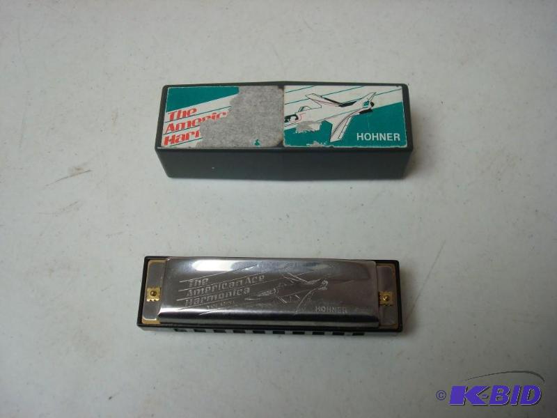 lot 77 image: Hohner American Ace Harmonica...
