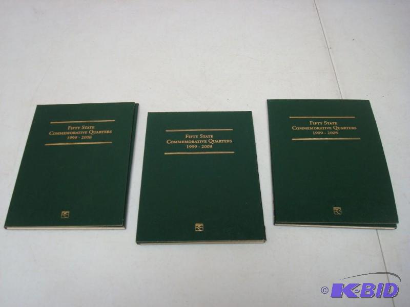 lot 94 image: Three State Quarters Collector Books...