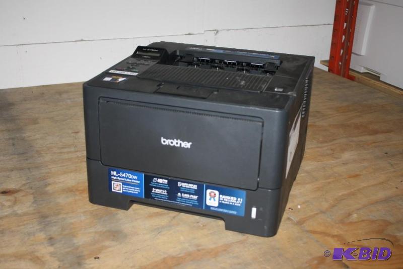 lot 6 image: Brother High Speed Laser Printer HL-5470 DW Tested & Powers On.