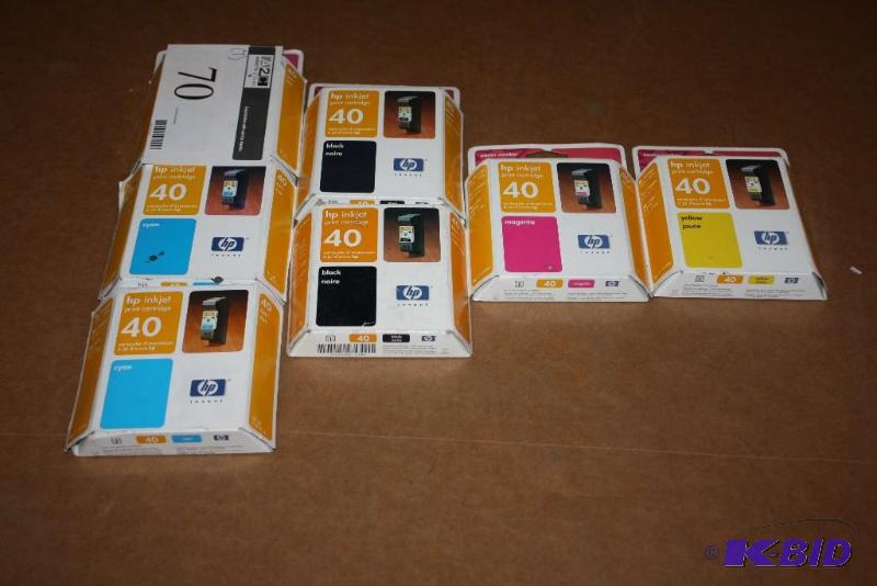 lot 70 image: Lot of (7) HP Invent Inkjet Cartridges Type 40.
