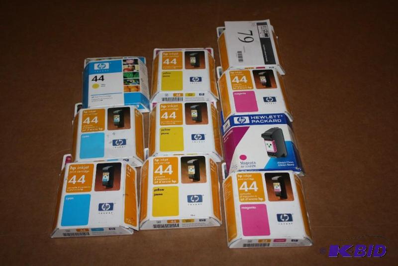 lot 79 image: Lot of (10) Including HP inkjet Print Cartridge Type 44.